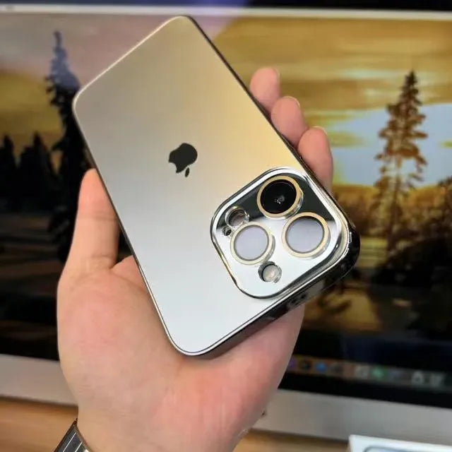 GlassMate - iPhone Case - ElectroMatte Finish with Tempered Glass Protection