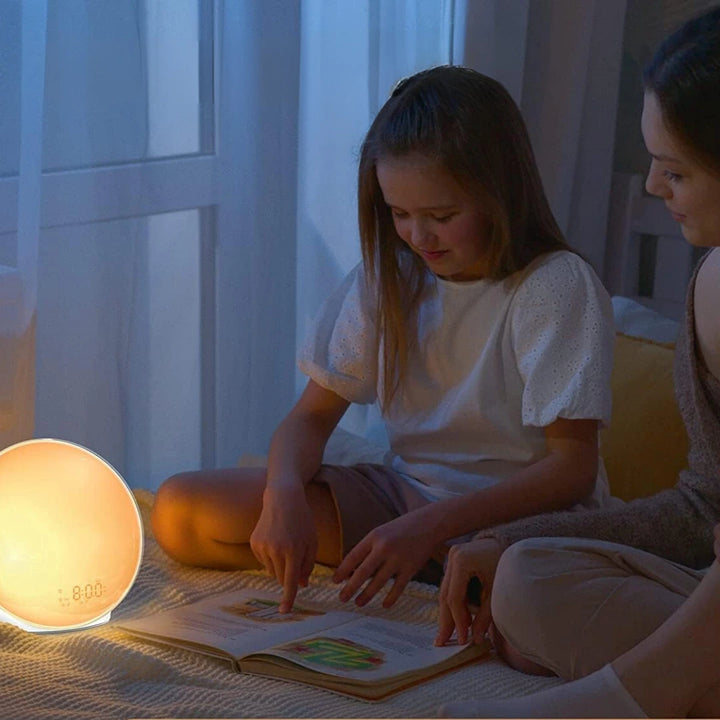 WakeWell - Sunrise Alarm Clock - Gentle Wake-Up Light for Energized Mornings