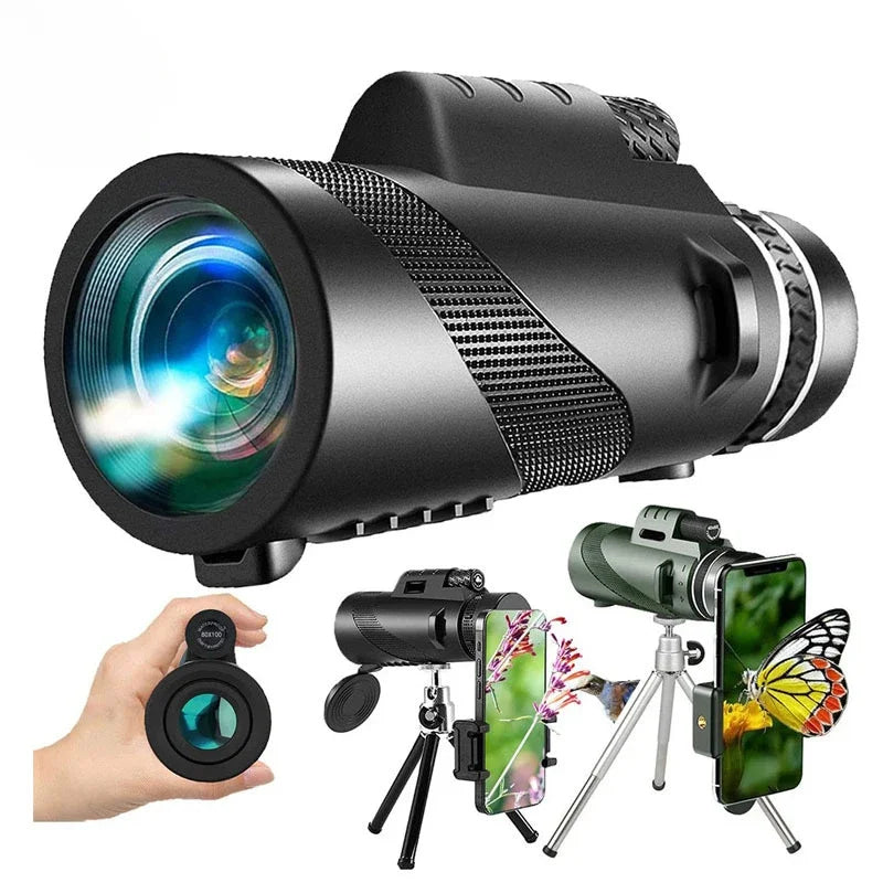 Compact Military-Grade Monocular - Precision Optics for Ultimate Clarity and Durability
