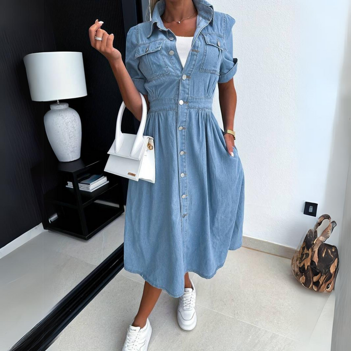Freya - Chic Denim Dress for Women - Style and Comfort Combined