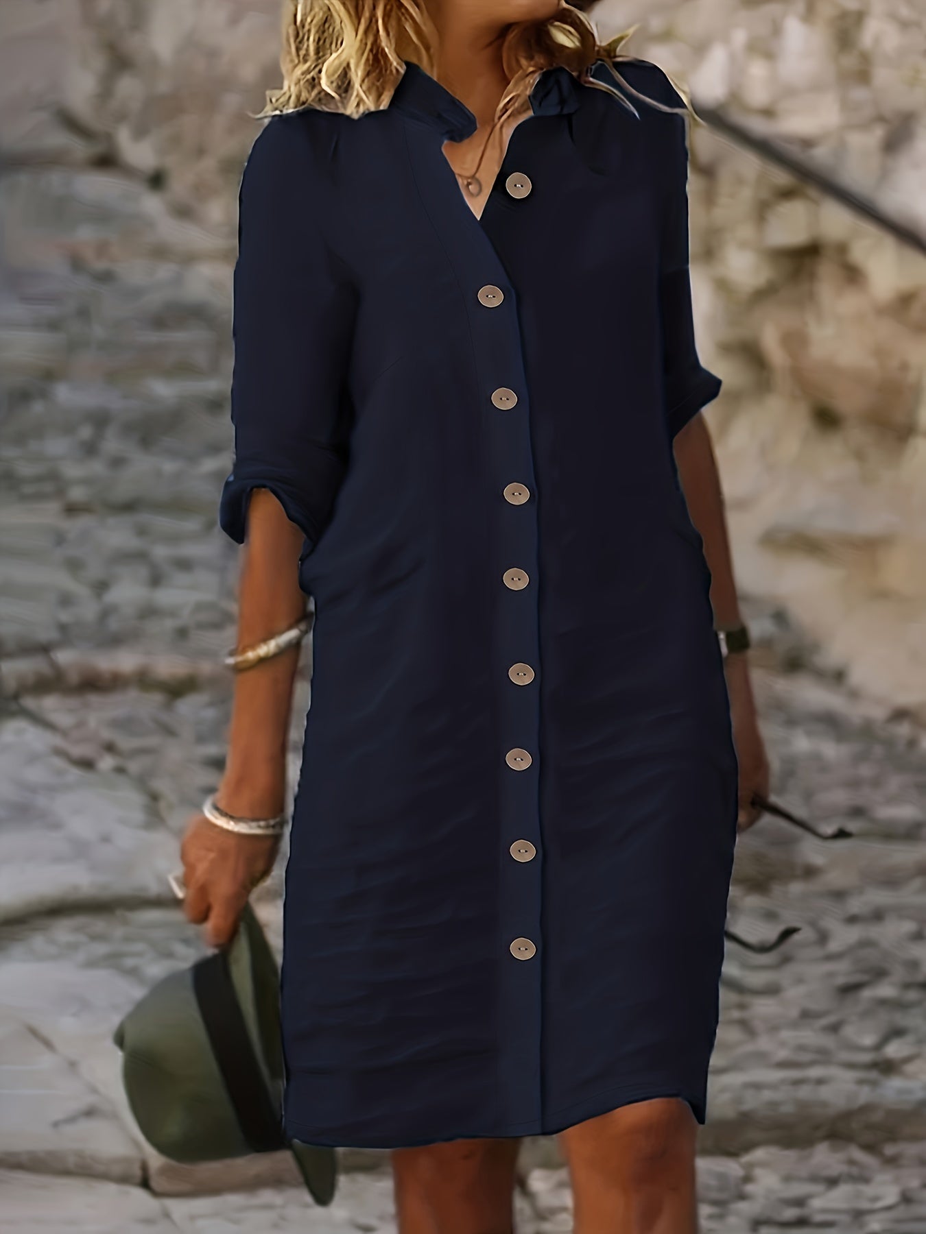 Evie - Chic and Comfortable Midi Dress - Perfect for Everyday Wear