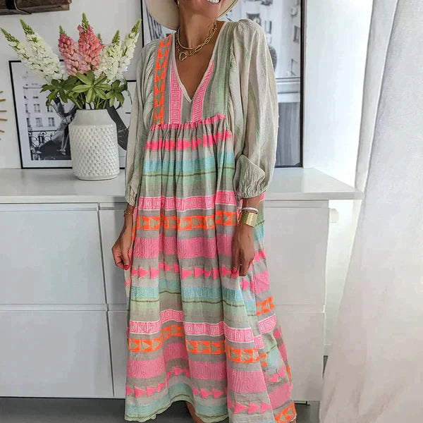Olive - Elegant and Stylish Summer Dress with Flattering Fit - Perfect for Warm Weather Days
