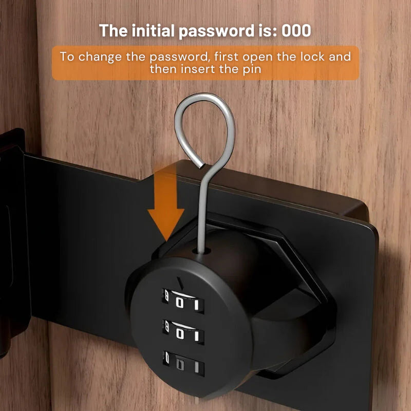 LockMaster - Keyless Combination Lock - Secure Your Space with Versatile, Hassle-Free Protection