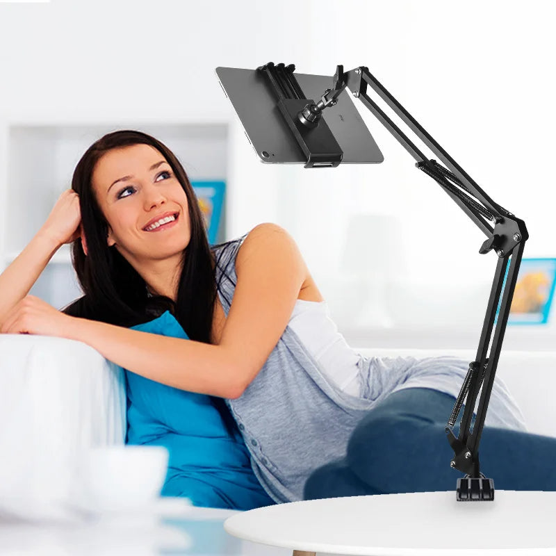 SpinMount - 360° Rotatable Adjustable Tablet Mount - Ideal for Home, Office, or Travel