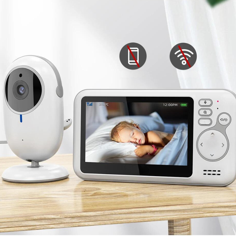 SafeSleep - Wireless Baby Monitor with Two-Way Audio and Night Vision - Stay Connected Anytime