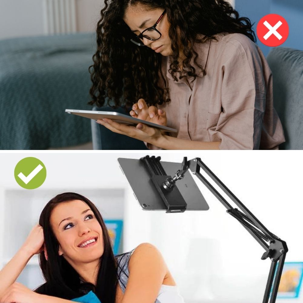 SpinMount - 360° Rotatable Adjustable Tablet Mount - Ideal for Home, Office, or Travel