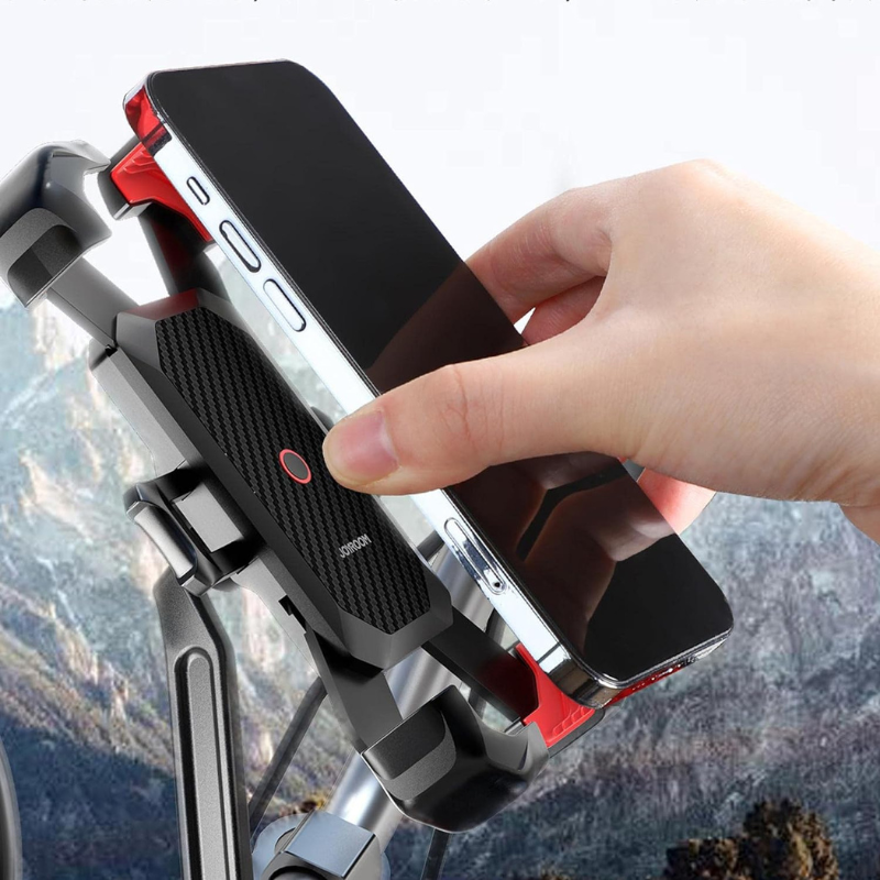 RoadGuard - Secure Bike Phone Holder - Universal Handlebar Mount for Cycling, Motorcycle & Moped