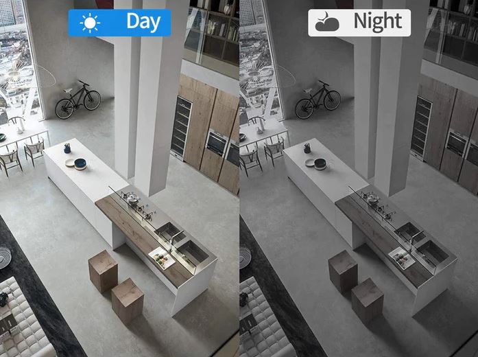 NightGuard - Compact Security Camera with Night Vision - Keep Your Space Secure Day and Night
