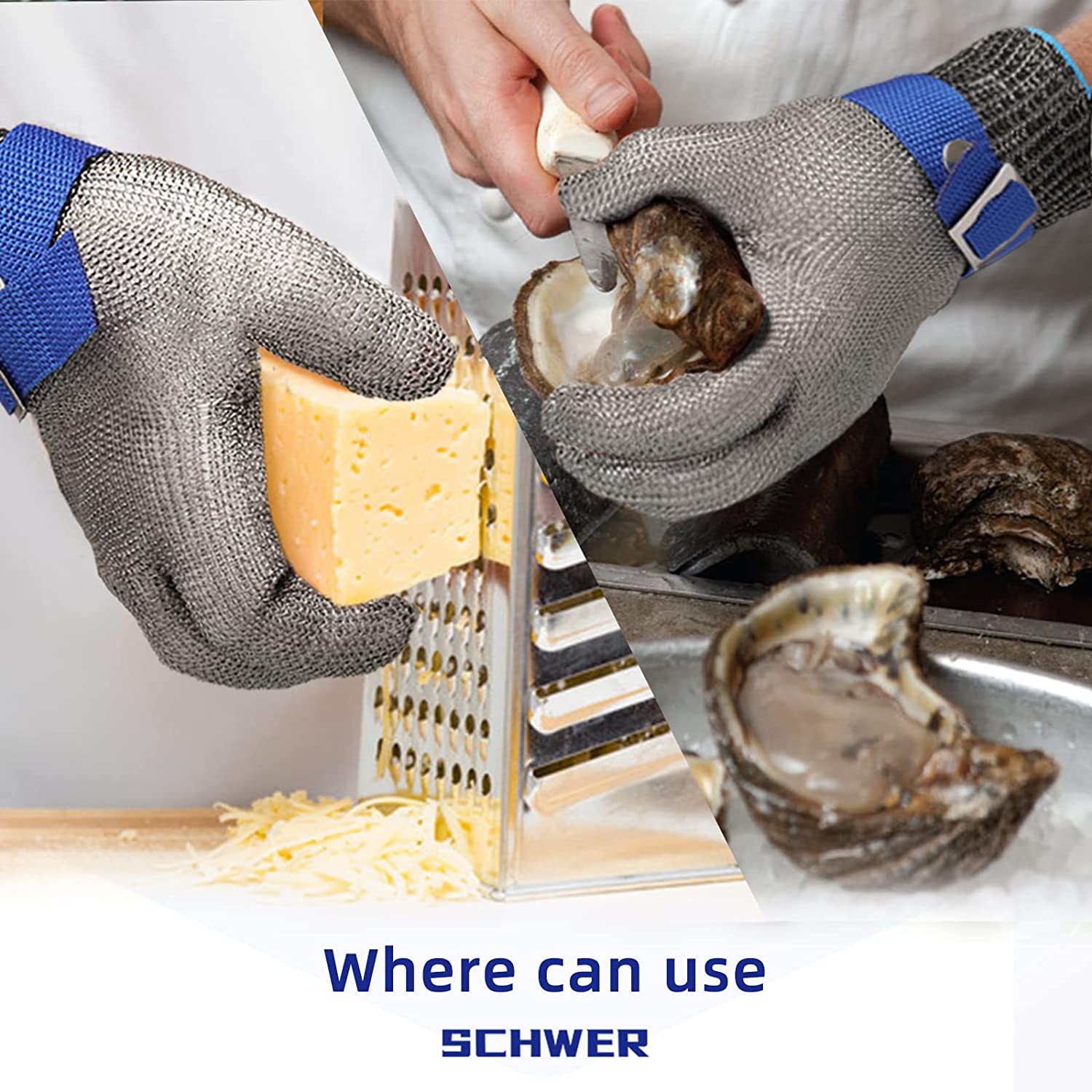SafeGrip - Durable Safety Glove with Stainless Steel Protection - Secure and Reliable