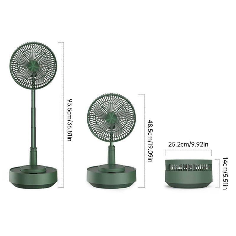 ChillWind - Rechargeable Foldable Table Fan - CoolBreeze with Telescopic Design