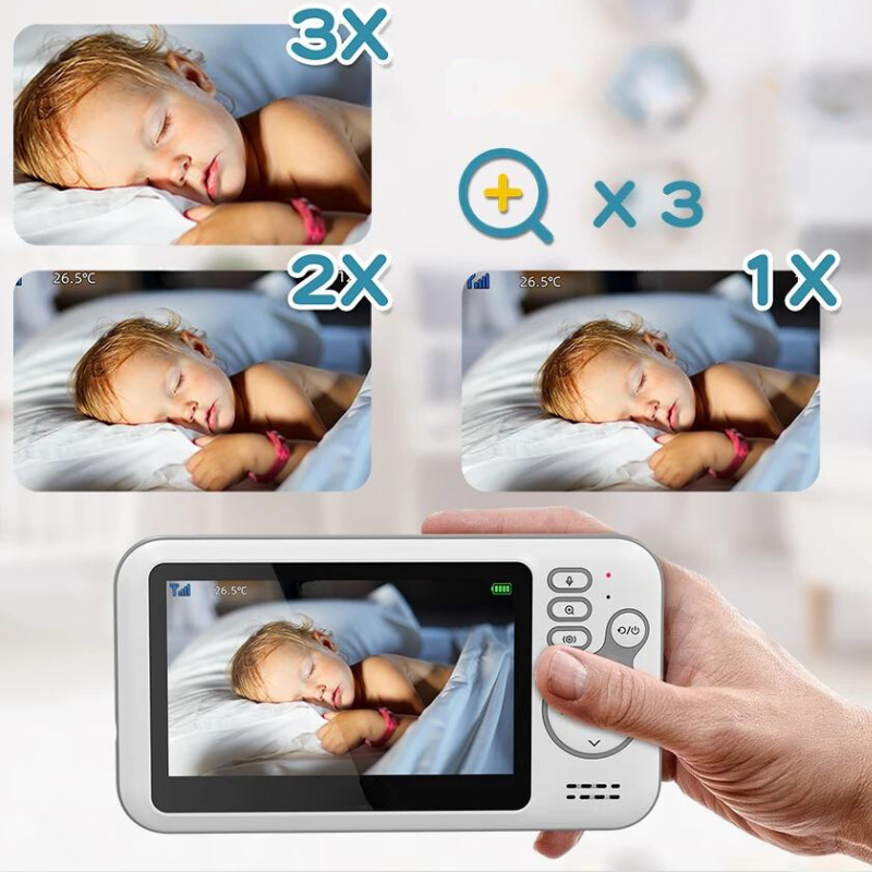 SafeSleep - Wireless Baby Monitor with Two-Way Audio and Night Vision - Stay Connected Anytime