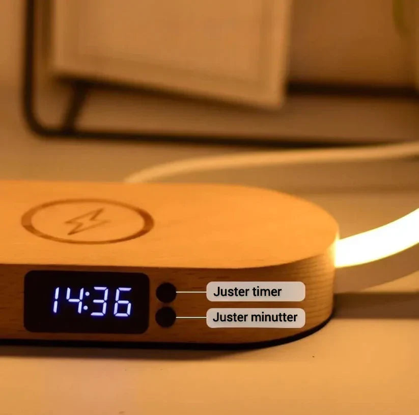 ChargeLite - Wireless Charging Pad with LED Desk Lamp - Multifunctional and Stylish