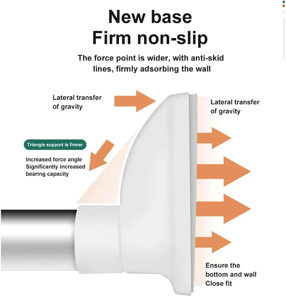 Adjustable Tension Rod - No Drilling Required, Easy and Secure Installation