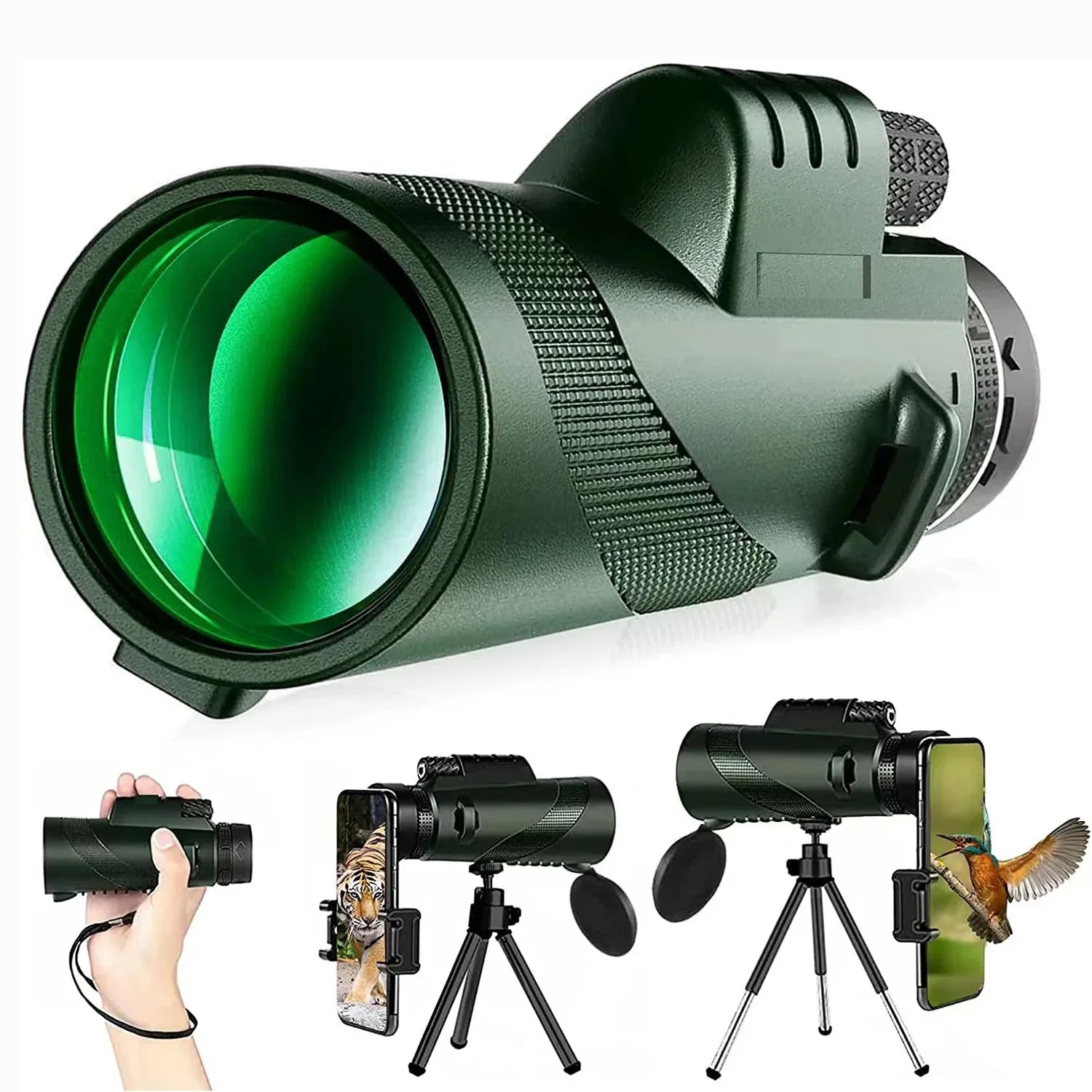 Compact Military-Grade Monocular - Precision Optics for Ultimate Clarity and Durability