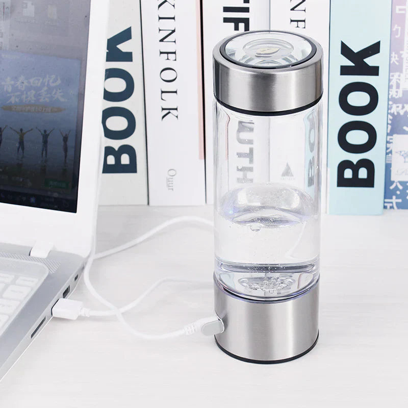 AquaBoost - Water Bottle - Antioxidant Boost – Portable & USB Rechargeable