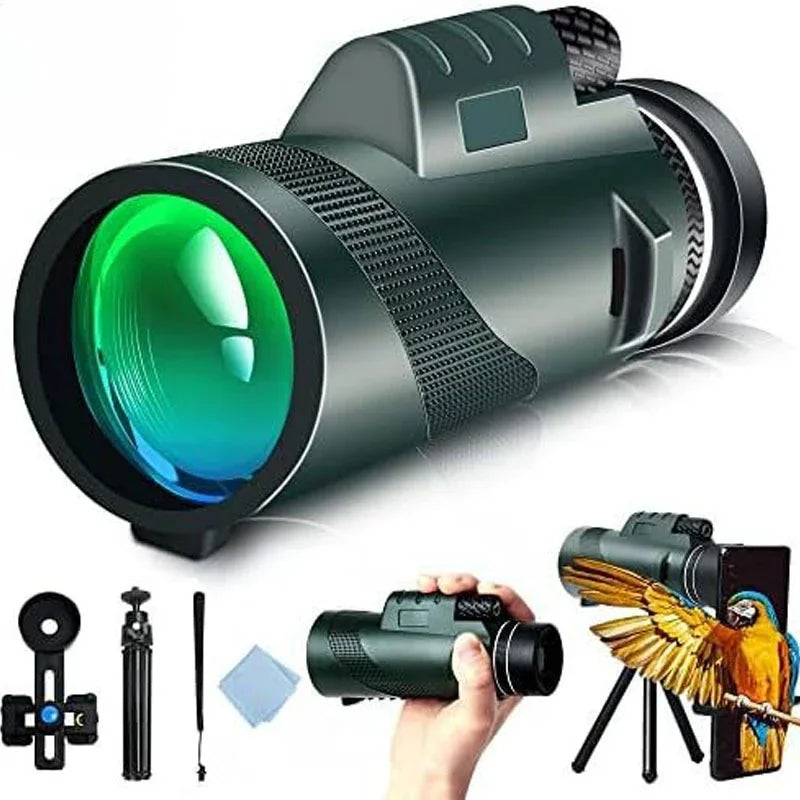 Compact Military-Grade Monocular - Precision Optics for Ultimate Clarity and Durability