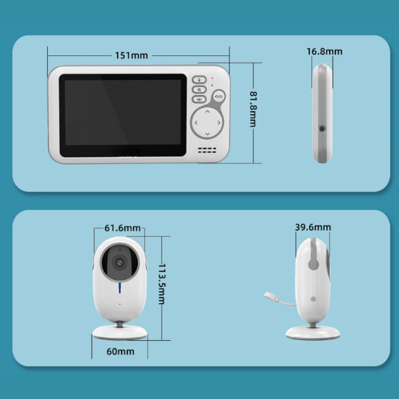 SafeSleep - Wireless Baby Monitor with Two-Way Audio and Night Vision - Stay Connected Anytime