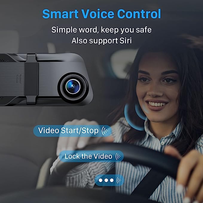 DriveSafe - Wireless Mirror Dash Cam - Full HD Video for Safer Driving