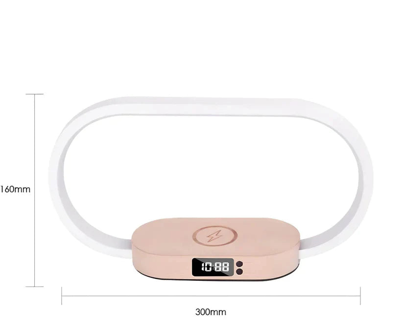 ChargeLite - Wireless Charging Pad with LED Desk Lamp - Multifunctional and Stylish
