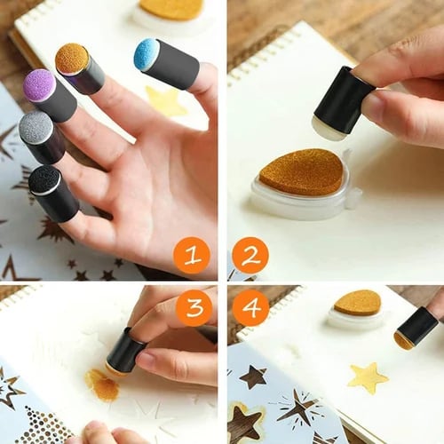 ColorSplash - DIY Finger Paint Set - Creative Art for Kids with Educational Fun
