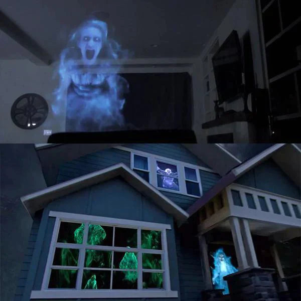 FrightScreen - Halloween Home Projector - Scary Visual Effects with 6 Films for the Ultimate Haunted Atmosphere