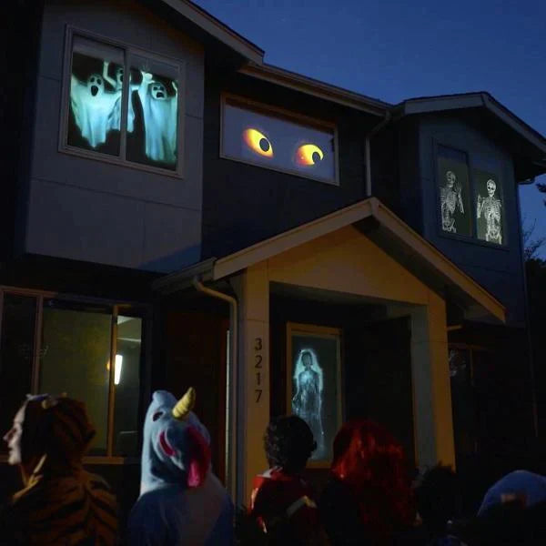 FrightScreen - Halloween Home Projector - Scary Visual Effects with 6 Films for the Ultimate Haunted Atmosphere