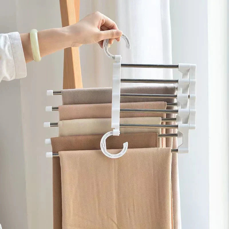 HangSmart - Space-Saving 5-in-1 Foldable Clothes Hanger - Maximize Closet Storage