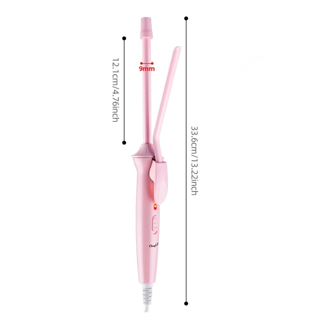 CurlCrafter - Professional 9mm Curling Iron - Salon-Quality Tight Waves for Perfect Curls