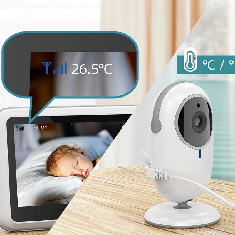 SafeSleep - Wireless Baby Monitor with Two-Way Audio and Night Vision - Stay Connected Anytime