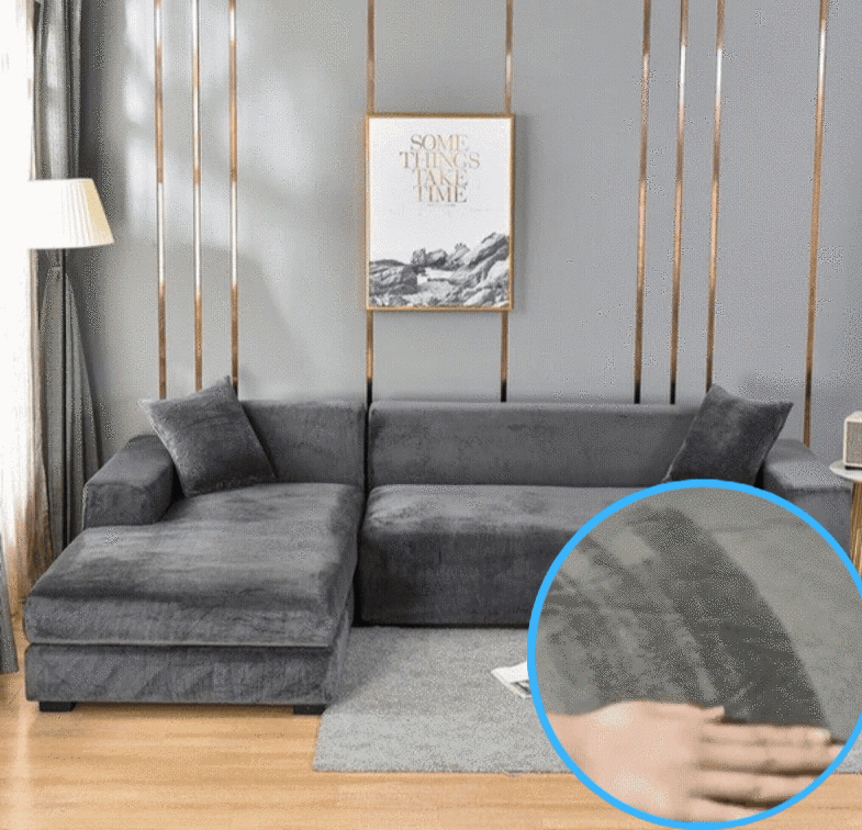 SofaLuxe - Luxurious Velvet Sofa Cover - Elastic Fit for Ultimate Comfort