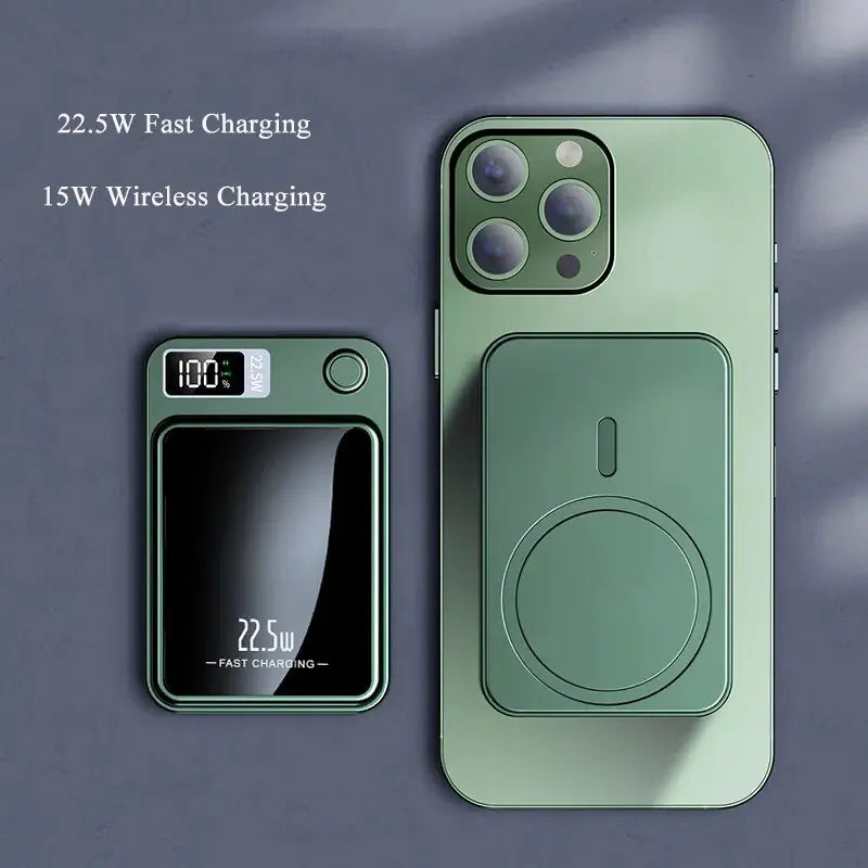 ChargeMate - Magnetic Wireless Power Bank - Fast, Magsafe-Compatible Charging On the Go