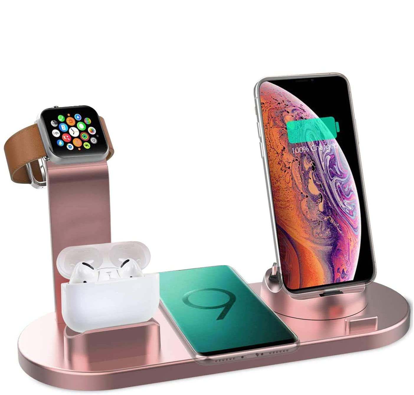 PowerHub - 7-in-1 Wireless Charging Station - Fast Charging for iPhone, Apple Watch & More