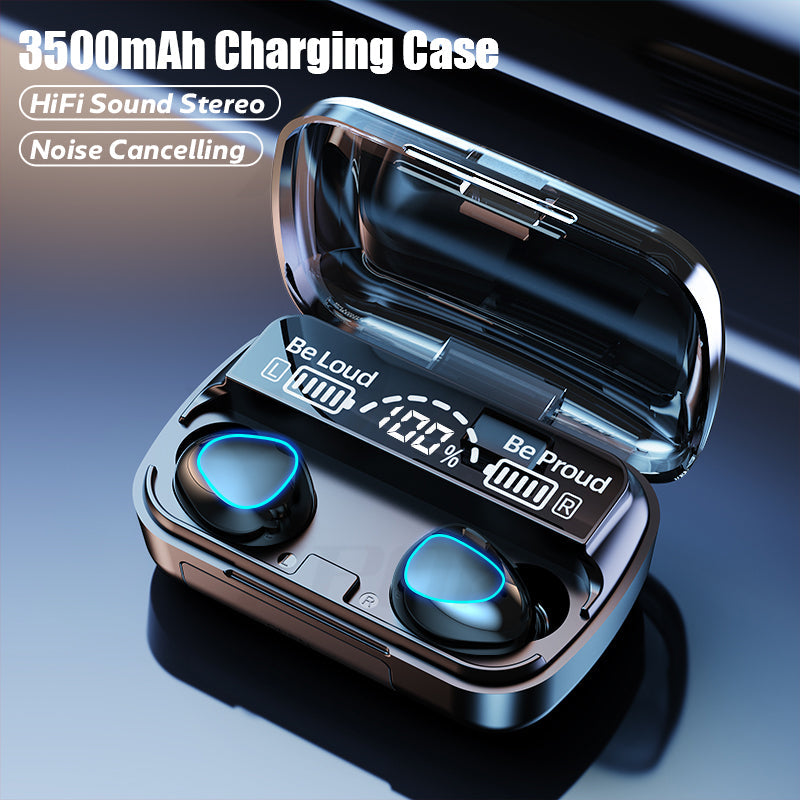 SoundWave - Wireless Earbuds with 3500mAh Charging Case - Automatic Connection & High-Quality Sound