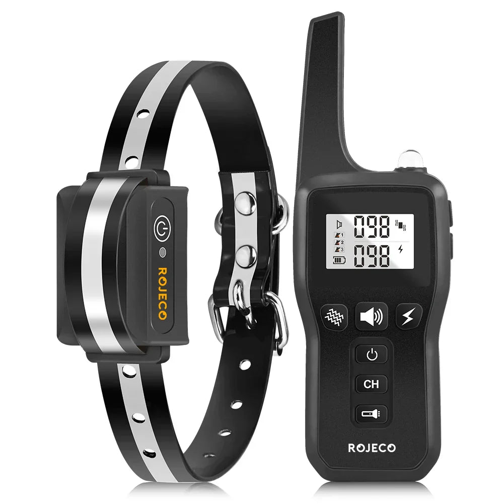 BarkMaster - Electric Dog Training Collar - 1000m Range with Vibration & Shock Modes