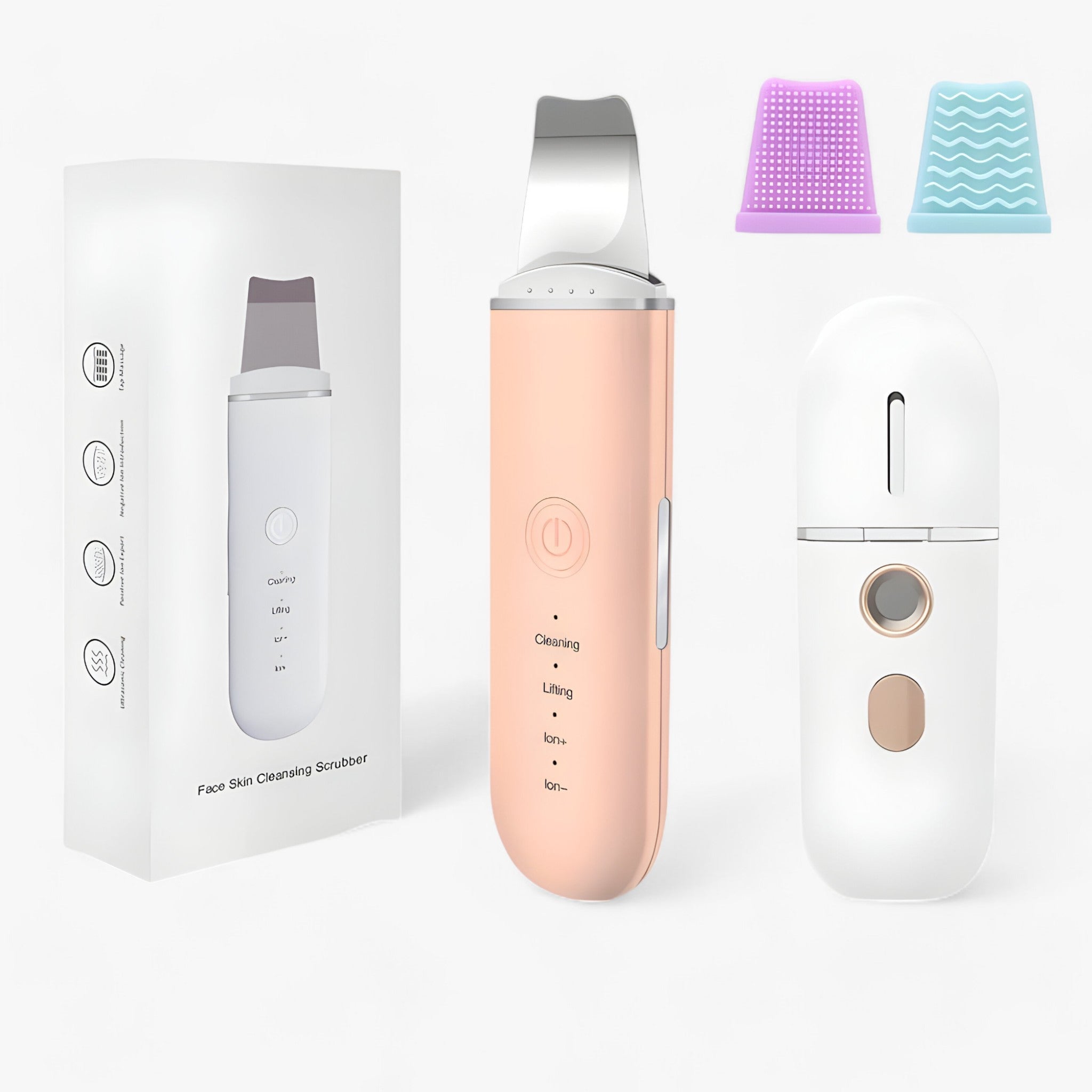 SkinGlow - Ultrasonic Facial Spatula for Deep Cleansing and Skin Firming - Achieve Flawless Skin at Home