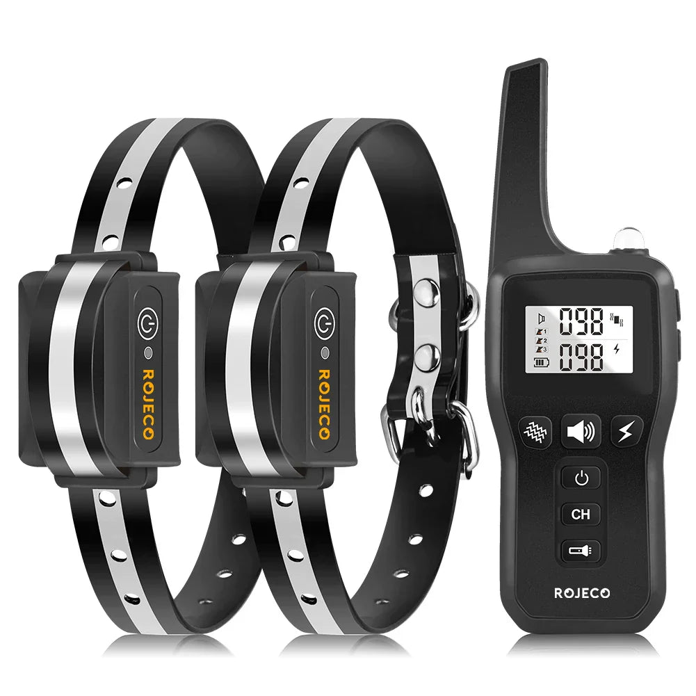 BarkMaster - Electric Dog Training Collar - 1000m Range with Vibration & Shock Modes