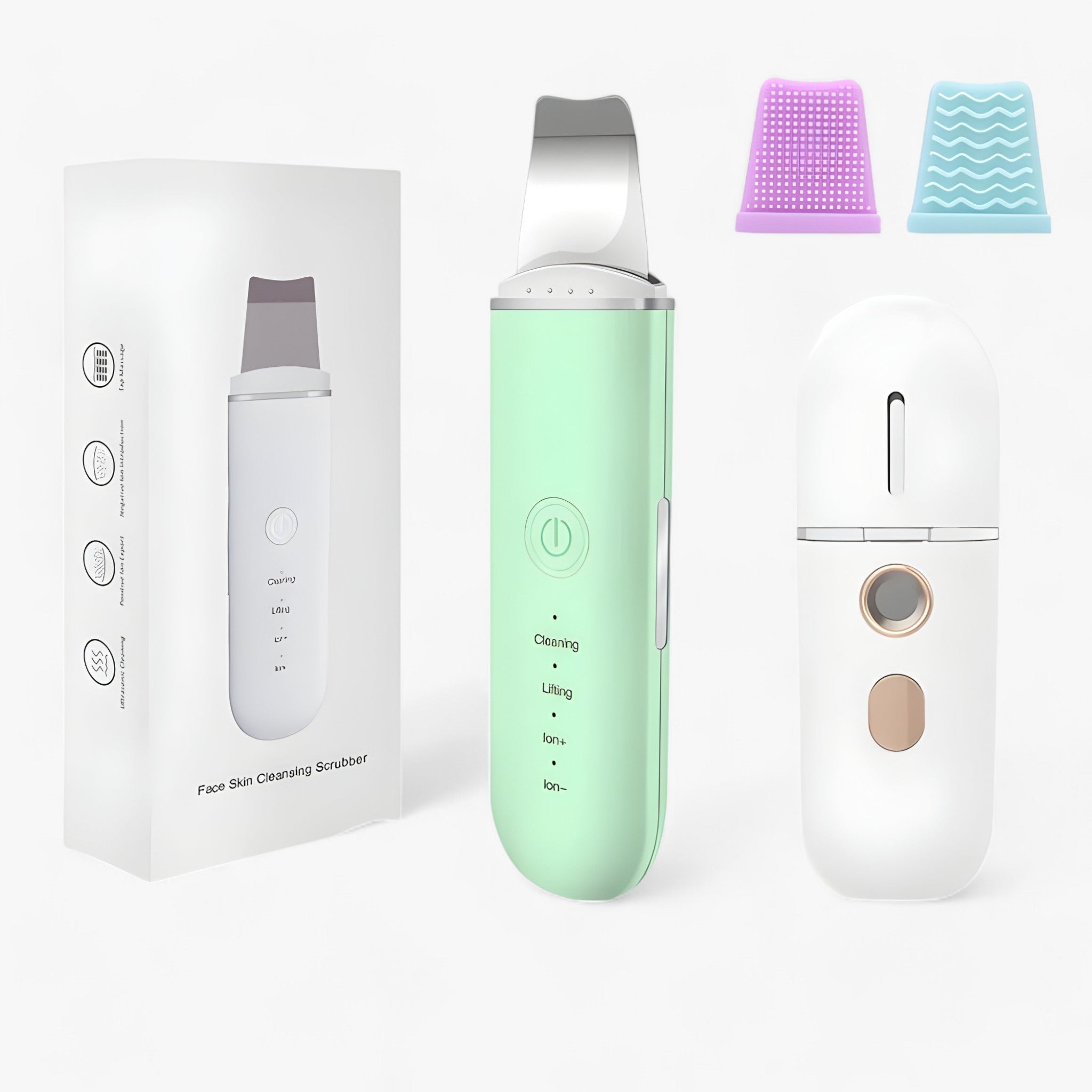 SkinGlow - Ultrasonic Facial Spatula for Deep Cleansing and Skin Firming - Achieve Flawless Skin at Home