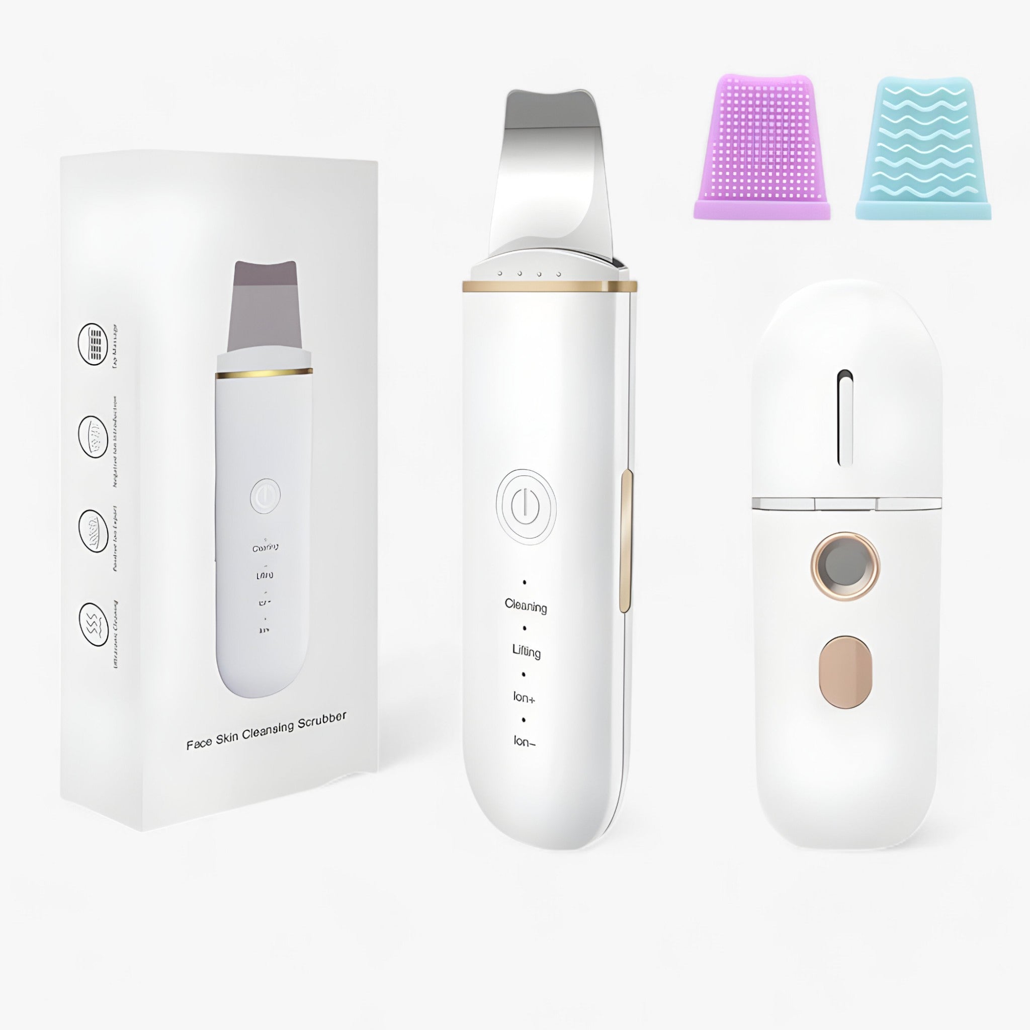 SkinGlow - Ultrasonic Facial Spatula for Deep Cleansing and Skin Firming - Achieve Flawless Skin at Home
