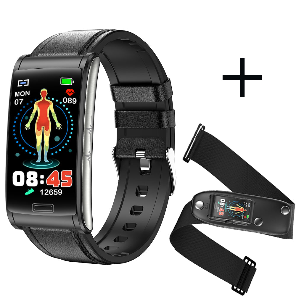 HealthGuard - Advanced Health Bracelet - 3-Channel ECG, Blood Sugar & Oxygen Monitoring for Complete Wellness