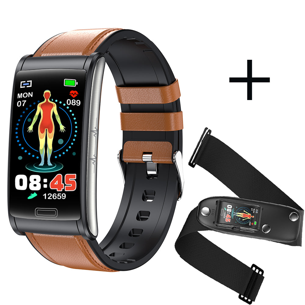 HealthGuard - Advanced Health Bracelet - 3-Channel ECG, Blood Sugar & Oxygen Monitoring for Complete Wellness