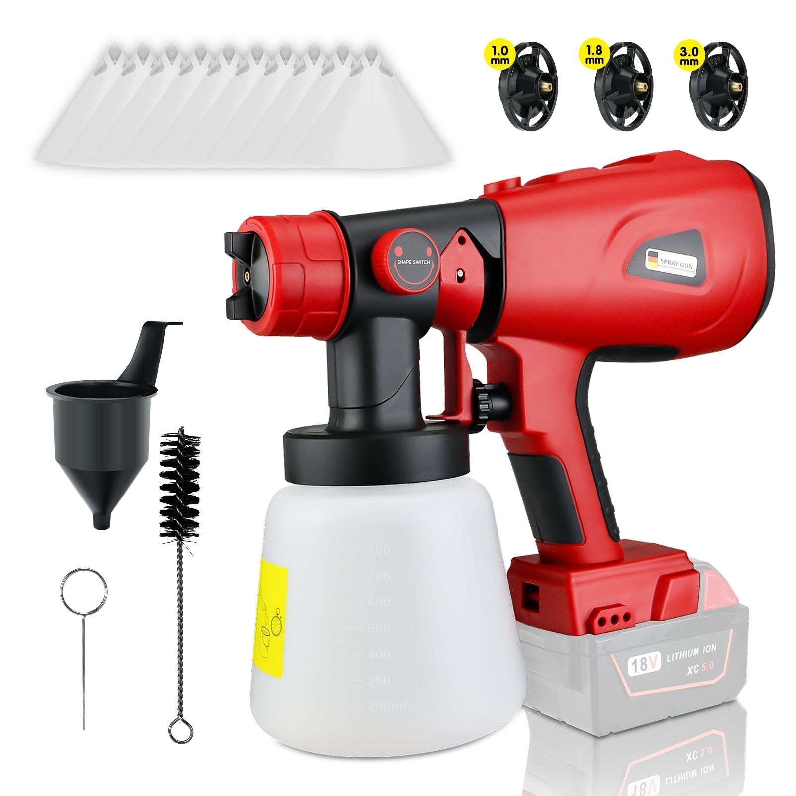 SprayMaster - Cordless Paint Sprayer - Battery-Powered for Easy and Efficient Application