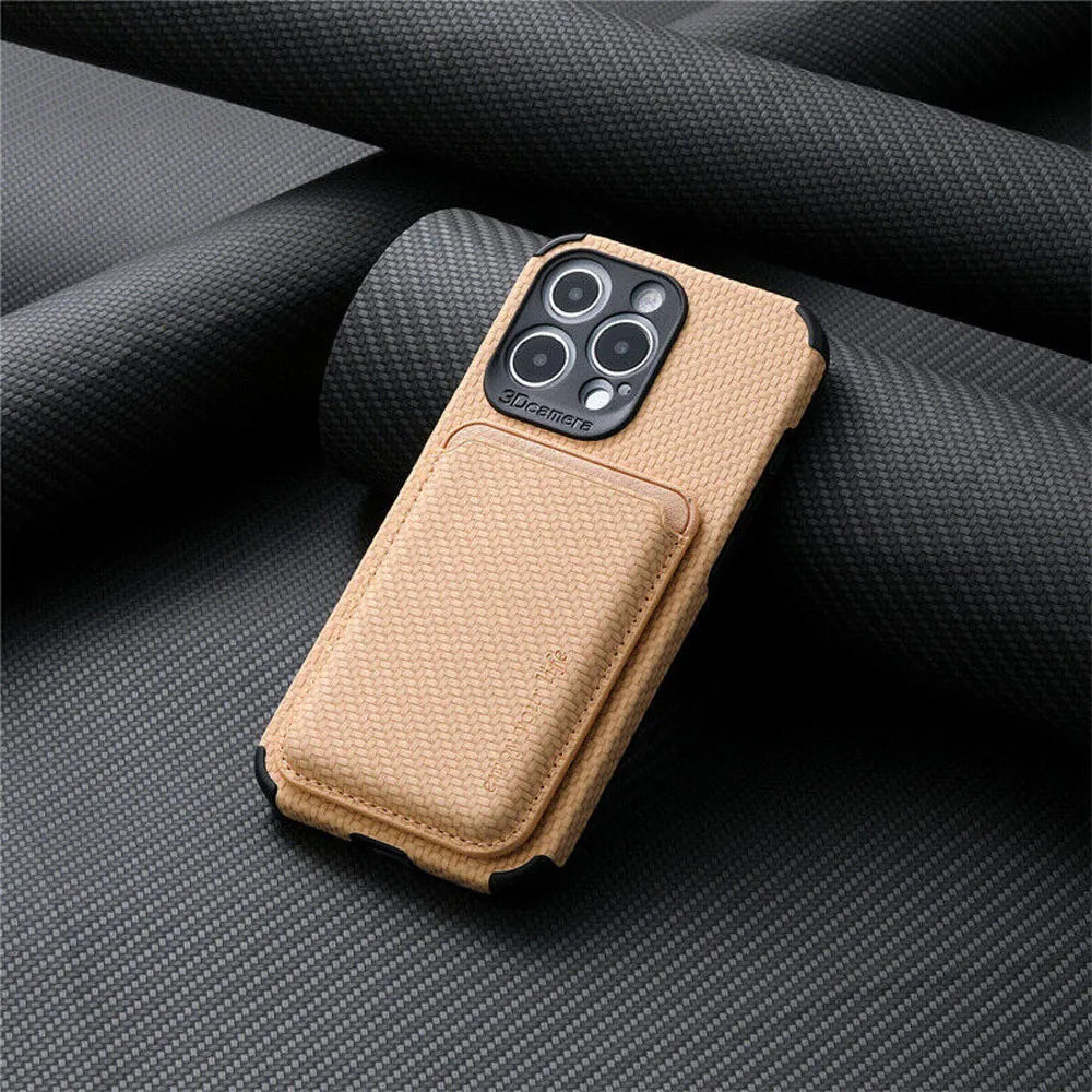 FiberGuard - Carbon Fiber MagSafe Wallet Case - Sleek Protection for Your Essentials