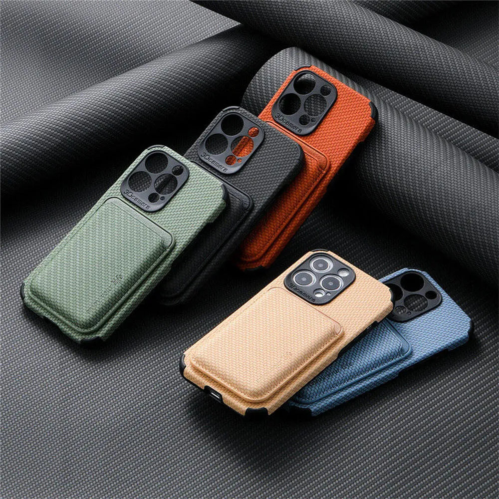 FiberGuard - Carbon Fiber MagSafe Wallet Case - Sleek Protection for Your Essentials