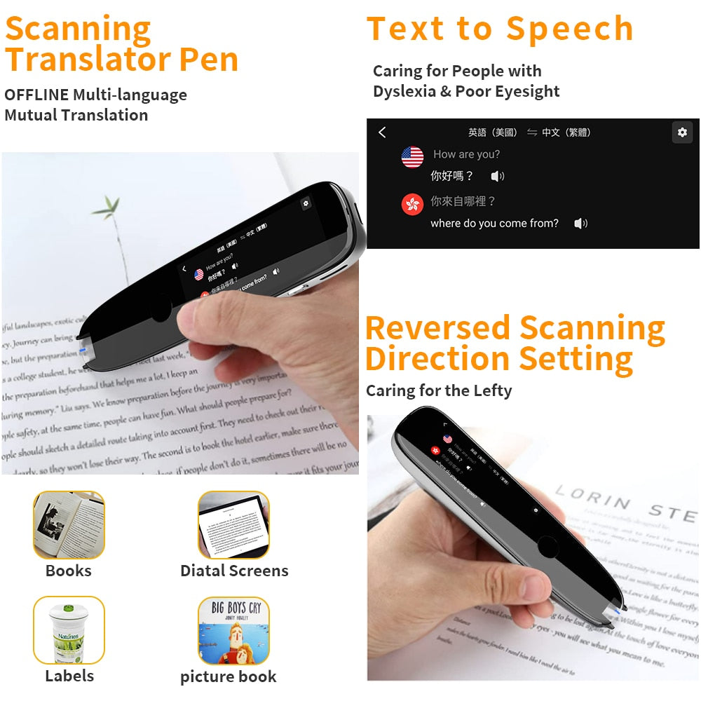 TransLynx - Multilingual Voice Translator Pen with Smart Scan - 112 Languages for Instant Communication