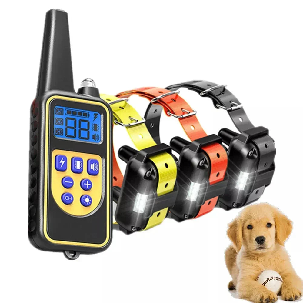 TrainSmart - Waterproof & Rechargeable Dog Training Collar - Remote Control for Effective Training