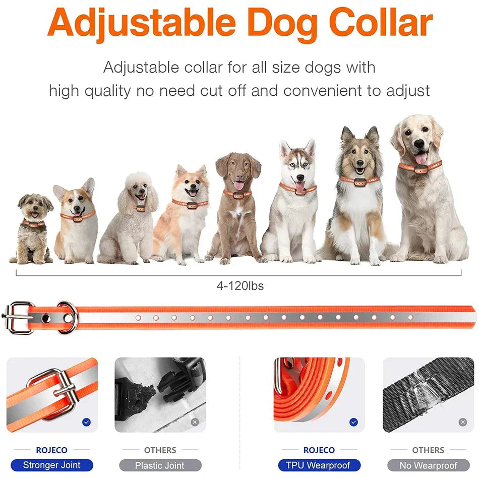 BarkMaster - Electric Dog Training Collar - 1000m Range with Vibration & Shock Modes