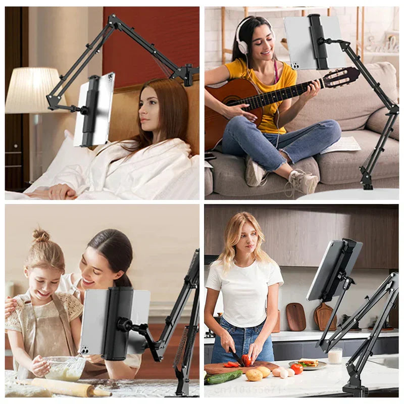 SpinMount - 360° Rotatable Adjustable Tablet Mount - Ideal for Home, Office, or Travel