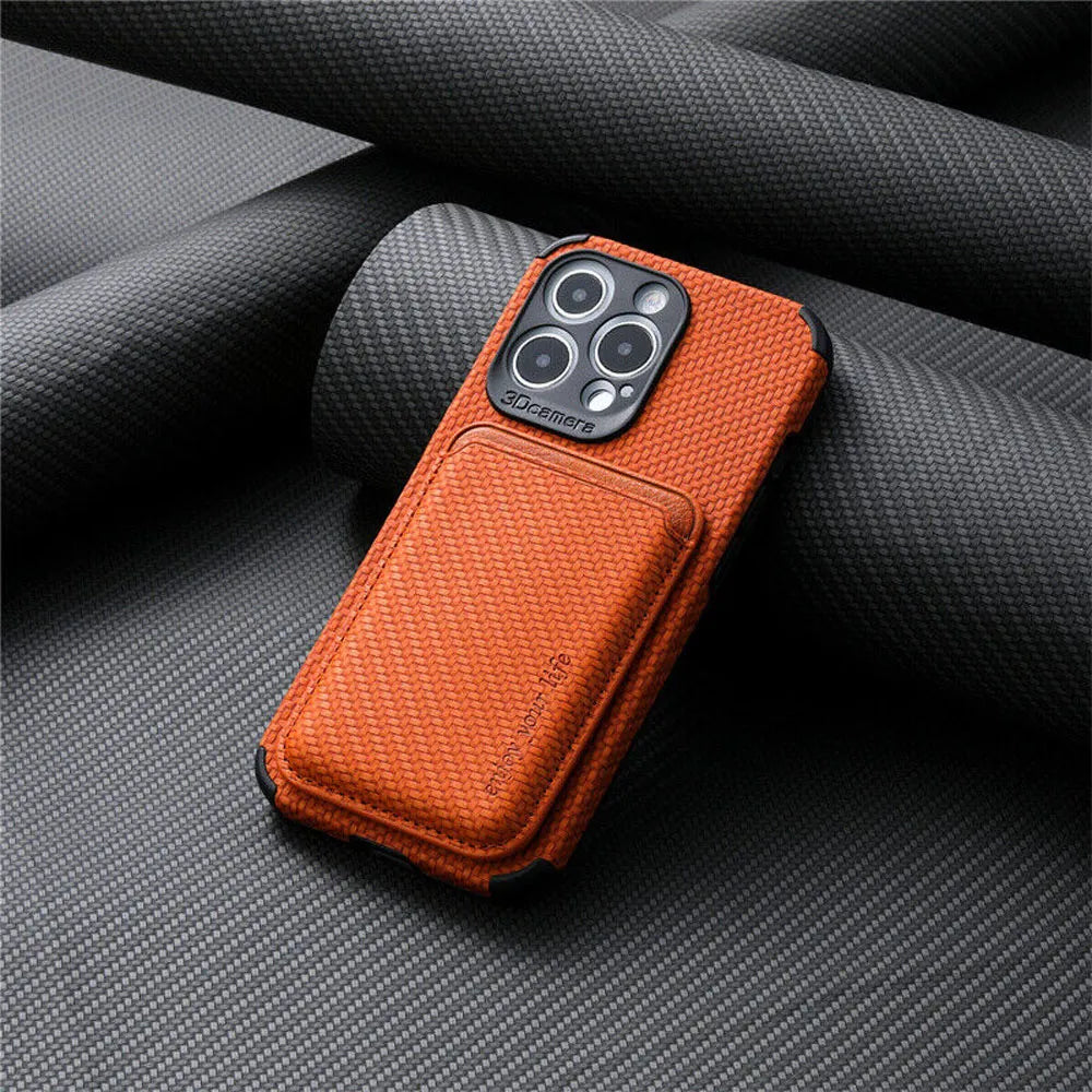 FiberGuard - Carbon Fiber MagSafe Wallet Case - Sleek Protection for Your Essentials