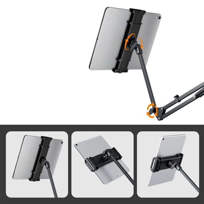 SpinMount - 360° Rotatable Adjustable Tablet Mount - Ideal for Home, Office, or Travel