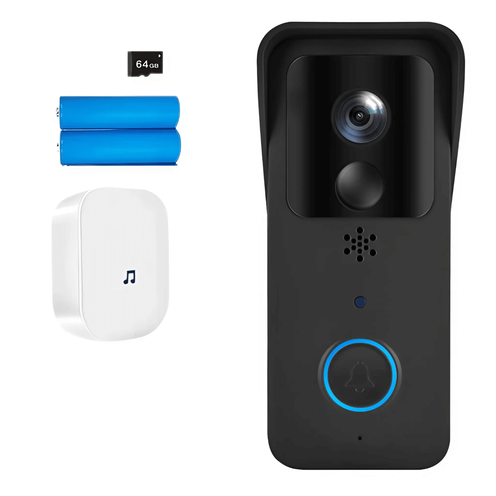 SecureView - Smart Video Doorbell - 1080P HD Waterproof Camera with Motion Detection